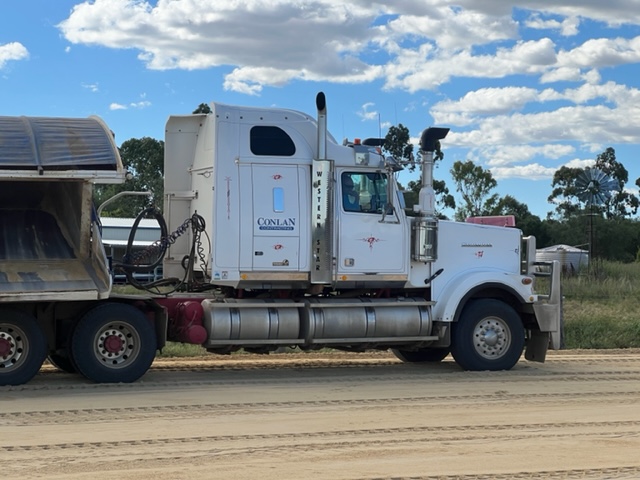 Road construction haulage by Conlan Contracting